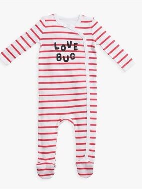 Pottery Barn Kids Love Bug Organic Cotton Baby Pajamas, 12-18M